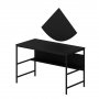 HANAH HOME Radni sto Greta Matte 7041 Black - slika 5