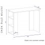 HANAH HOME Radni sto Netenya White - slika 4