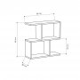HANAH HOME Polica Mania Anthracite - slika 3