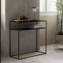 HANAH HOME Polica Asude Black - slika 1