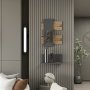 HANAH HOME Zidna polica Belita Oak Anthracite - slika 4