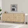 HANAH HOME Komoda Dune 183 Oak - slika 2