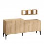 HANAH HOME Komoda Magne Sapphire Oak - slika 4