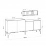 HANAH HOME Komoda Magne Sapphire Oak - slika 5