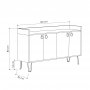 HANAH HOME Komoda Dea Oak - slika 4