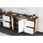 HANAH HOME Komoda Efron Atlantic Pine White - slika 3