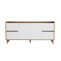 HANAH HOME Komoda Efron Atlantic Pine White - slika 4