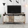 HANAH HOME Komoda Milan 160 Walnut White Marble - slika 5