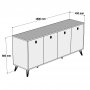 HANAH HOME Komoda Elite 1612 - slika 4