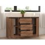 HANAH HOME Komoda Karal Atlantic Pine Anthracite - slika 2
