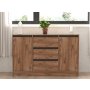 HANAH HOME Komoda Karal Atlantic Pine Anthracite - slika 3