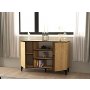 HANAH HOME Komoda Ebin Sapphire Oak Black - slika 2