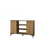 HANAH HOME Komoda Ebin Sapphire Oak Black - slika 3