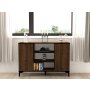 HANAH HOME Komoda Erke Walnut Black - slika 3