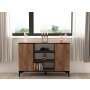 HANAH HOME Komoda Bezen Atlantic Pine Black - slika 3
