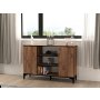 HANAH HOME Komoda Bezen Atlantic Pine Black - slika 1