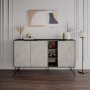 HANAH HOME Komoda Clara Dark Brown Lagina - slika 1