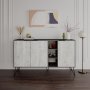 HANAH HOME Komoda Clara Grey White - slika 1