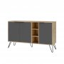 HANAH HOME Komoda Clara Console Oak Anthracite - slika 3