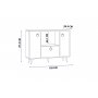 HANAH HOME Komoda Pietro Atlantic Pine - slika 4