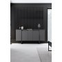 HANAH HOME Komoda Luxe Anthracite Black - slika 3