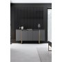 HANAH HOME Komoda Luxe Anthracite Gold - slika 3