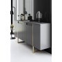 HANAH HOME Komoda Luxe Anthracite Gold - slika 4