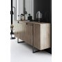 HANAH HOME Komoda Luxe Walnut Black - slika 4