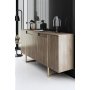HANAH HOME Komoda Luxe Walnut Gold - slika 4
