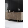 HANAH HOME Komoda Luxe Walnut Gold - slika 1