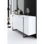 HANAH HOME Komoda Luxe White Black - slika 4