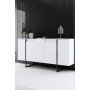 HANAH HOME Komoda Luxe White Black - slika 1