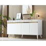 HANAH HOME Komoda Defne White Gold - slika 2
