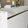 HANAH HOME Komoda Defne White Gold - slika 3