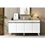 HANAH HOME Komoda Defne White Gold - slika 1