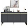 HANAH HOME Komoda Defne Anthracite Gold - slika 5