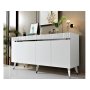 HANAH HOME Komoda Defne White Silver - slika 2