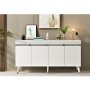 HANAH HOME Komoda Defne White Silver - slika 1