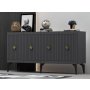 HANAH HOME Komoda Midas Anthracite Gold - slika 2