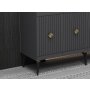 HANAH HOME Komoda Midas Anthracite Gold - slika 3