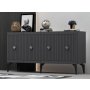 HANAH HOME Komoda Midas Anthracite Silver - slika 2