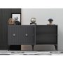 HANAH HOME Komoda Midas Anthracite Silver - slika 4
