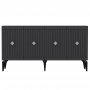 HANAH HOME Komoda Midas Anthracite Silver - slika 5