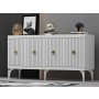 HANAH HOME Komoda Midas White Gold - slika 2