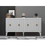 HANAH HOME Komoda Midas White Gold - slika 1