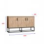 HANAH HOME Komoda Modern Aden Atlantic Pine - slika 4