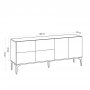 HANAH HOME Komoda Laika Sapphire Oak - slika 5