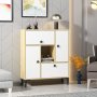 HANAH HOME Komoda Sidelya Oak White - slika 1