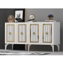 HANAH HOME Komoda Nora White Gold - slika 2