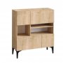 HANAH HOME Komoda Krista Sapphire Oak - slika 4